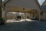 Carport with Smoker BBQ Grill 2-in-1 with Gas & Charcoal